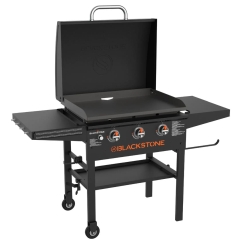 Blackstone 28 Inch Dual Side Shelf Propane Griddle with Hood and Omnivore Technology