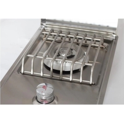 Bull Outdoors 13 Inch Stainless Steel Outdoor Kitchen Single Gas Side Burner