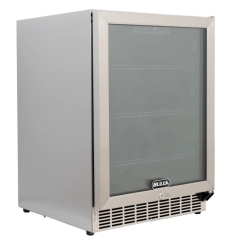 Bull Outdoors 24 Inch Glass Door Outdoor Kitchen Refrigerator
