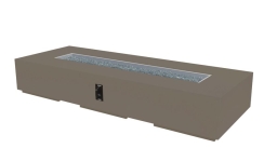 Outdoor Greatroom Company 96 Inch Cove Concrete Linear Gas Fire Pit Table