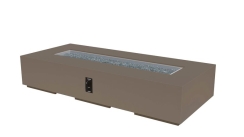 Outdoor Greatroom Company 84 Inch Cove Concrete Linear Gas Fire Pit Table