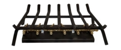 Warming Trends 36 Inch Tree-Style CROSSFIRE Outdoor Gas Fireplace Burner - Platinum 24V Ignition