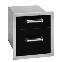 Fire Magic Echelon Black Double Drawer