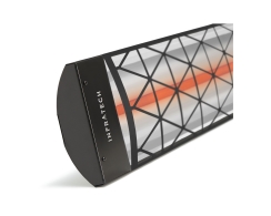 Infratech Comfort Contemporary Motif 4000W Single Element Electric Patio Heater - 208V
