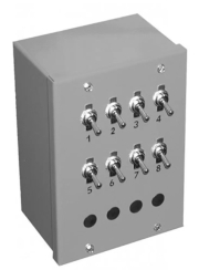 Schwank patioPanel Multi-Switch Central Control Panel for Single-Stage Heater Systems - 12 Heaters