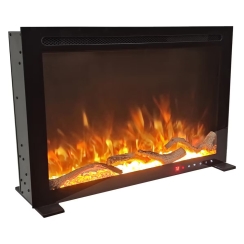 JR Home 28 Inch ActiveFlame Essential Freestanding or Built-In Electric Fireplace