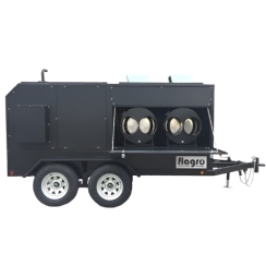 Flagro 800K BTU Air Recirculation Diesel Indirect Fired Heater with Oil Trailer