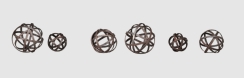 Napoleon Naturally Rusted Wrought Iron Globes for Rosedale 3 Gas Fireplace Inserts