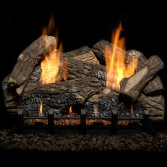 Monessen 24 Inch Berkley Oak Refractory Log Set for Vent-Free Natural Blaze Burners - BO24-R