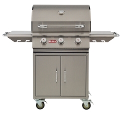 Bull Outdoors 24 Inch Steer Stainless Steel Gas Grill with Cart