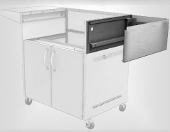 Artisan Side Mount Double Burners Shelf for Cart Models