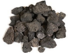 Athena Fire Products Black Volcano Rock - 10 Pound Bag