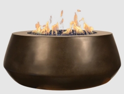 Fire By Design 42 Inch Belize Round Gas Fire Pit - 30V Electronic Ignition