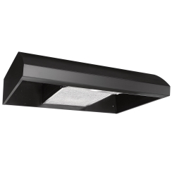 Broan 30 Inch Black 4-Way Convertible Under-Cabinet Range Hood