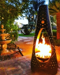 Modfire 7 Foot Tribal Bonfire Outdoor Gas Chiminea