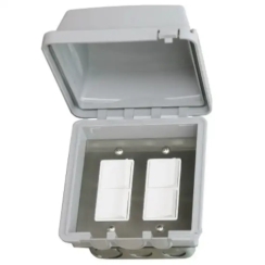 Schwank 2-Stage Dual Duplex Weatherproof Flush Mount Control Switch for ElectricSchwank Heaters