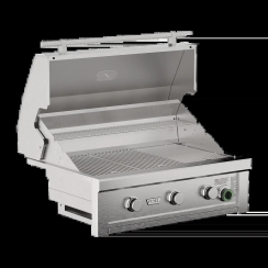 Videl Commercial 36 Inch 3 Burner Gas Grill with Built-In Timer