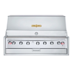 Crown Verity 48 Inch Single Roll-Dome Infinite Series Built-In Gas Grill