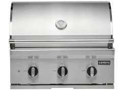 Coyote Outdoor Living C3C30 30 Inch 3-Burner Built-In Gas Grill Head