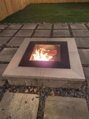 TessaRai Collection 24 Inch Square Fire Pit Cap Stones