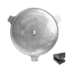 Goldens Cast Iron 20 1/2 Inch Large Searing Plate and Base for Fire Pit Cooking System