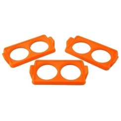 Blackstone 3 Piece Two Section Egg Ring Tray Set for Griddle