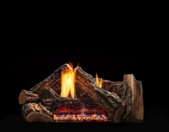 Monessen 24 Inch 7 Piece Burncrete Hybrid Dynamo Log Set for Glow Getter 24 Inch Burner