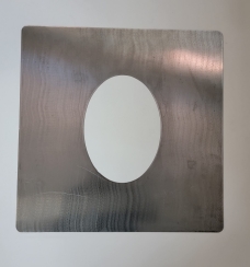 Selkirk 4 Inch Diameter HT Stainless Steel All Fuel Chimney 45 Degree Firestop Spacer