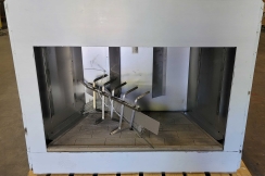 (Open Box Item) - Superior WRE4550 Custom Series 50 Inch Outdoor Wood-Burning Fireplace with White Stacked Panels