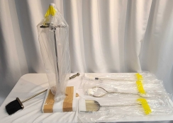 (Open Box Item) - Minuteman Antique Brass Sutton Fireplace Tool Set