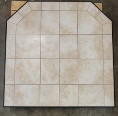 (Open Box Item) - American Panel 54 x 54 Carmel Original Edge Type 2 Hearth Board
