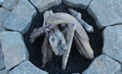 Formation Creation 24 Inch Driftwood Gas Fire Pit Log Set