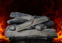 Formation Creation 24 Inch Country Split Weathered Gas Log Set