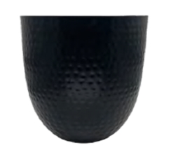 Dagan Round Hammered Fireplace Log Bucket