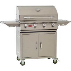 Bull Outdoors 30 Inch Outlaw Stainless Steel Gas Grill with Cart