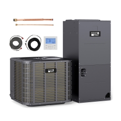 Costway 2 Ton R454B Multi-Position Central AC and Heat Pump System - 18 SEER2
