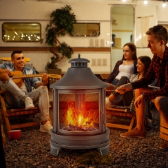 Costway 30 Inch Woodburning Fire Pit Chiminea