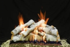 Formation Creation 30 Inch Sierra Birch Gas Log Set with Burner - Millivolt