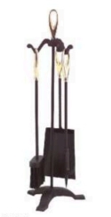 Dagan 25 Inch 4 Piece Fireplace Tool Set
