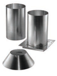 Duravent 5 Inch Diameter Concentric Vent Attic Insulation Shield