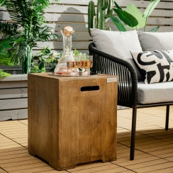 Costway 16 Inch Woodgrain Propane Tank Cover