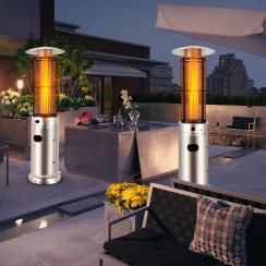 Costway 72 Inch Mesh Screen Standing Propane Patio Heater