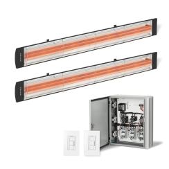 Infratech 2-Heater CD600 Kit with Universal 2-Zone Control Panel