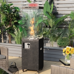 Costway 62 Inch Tempered Glass Propane Patio Heater