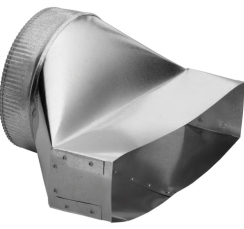 Broan 14 Inch Wide Vertical Discharge Transition for Range Hoods and Fans - 8 Inch Vent Diameter
