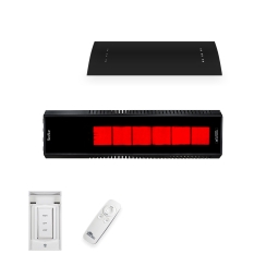 SunStar 48 Inch 50K BTU SGL Infrared Gas Patio Heater with Remote - Fixed Mount