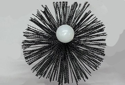 AW Perkins 5 Inch Diameter Full Filament ButtonLok Brush