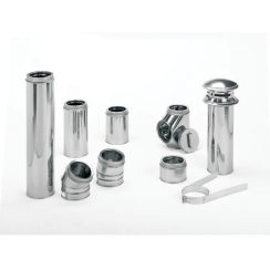 DuraVent DuraTech All-Fuel Stainless Steel Inner and Galvalume Outer Chimney Tee with Cover - For 10-Inch Inner Diameter DuraTech