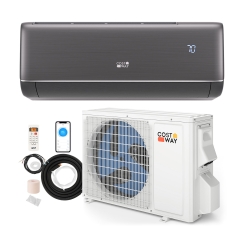 Costway 9.1K BTU GreyVolt Series Single-Zone Ductless Mini Split Package - 115V