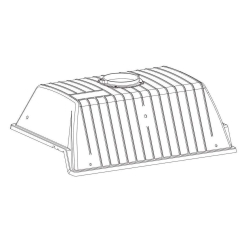 Broilmaster Black Tall Casting Top  with Hinge Pins For C3 Grills